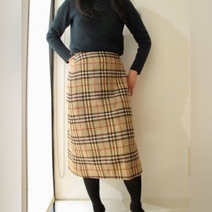 Burberry vintage wool skirt s